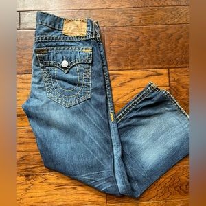 Men’s size 34 Vintage True Religion Billy Super T Bootcut Jeans 30” inseam